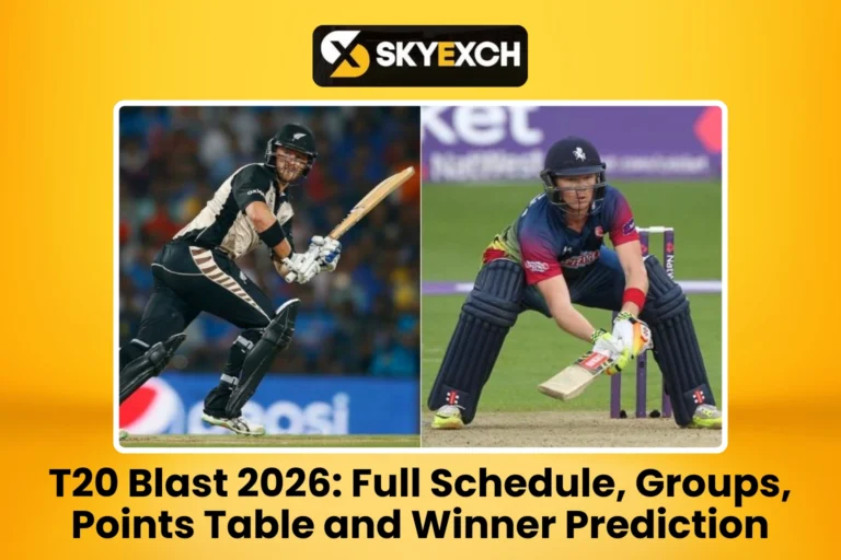 T20 Blast 2026 Full Schedule