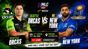 Seattle Orcas vs MI New York MLC 2026 Live Match Report